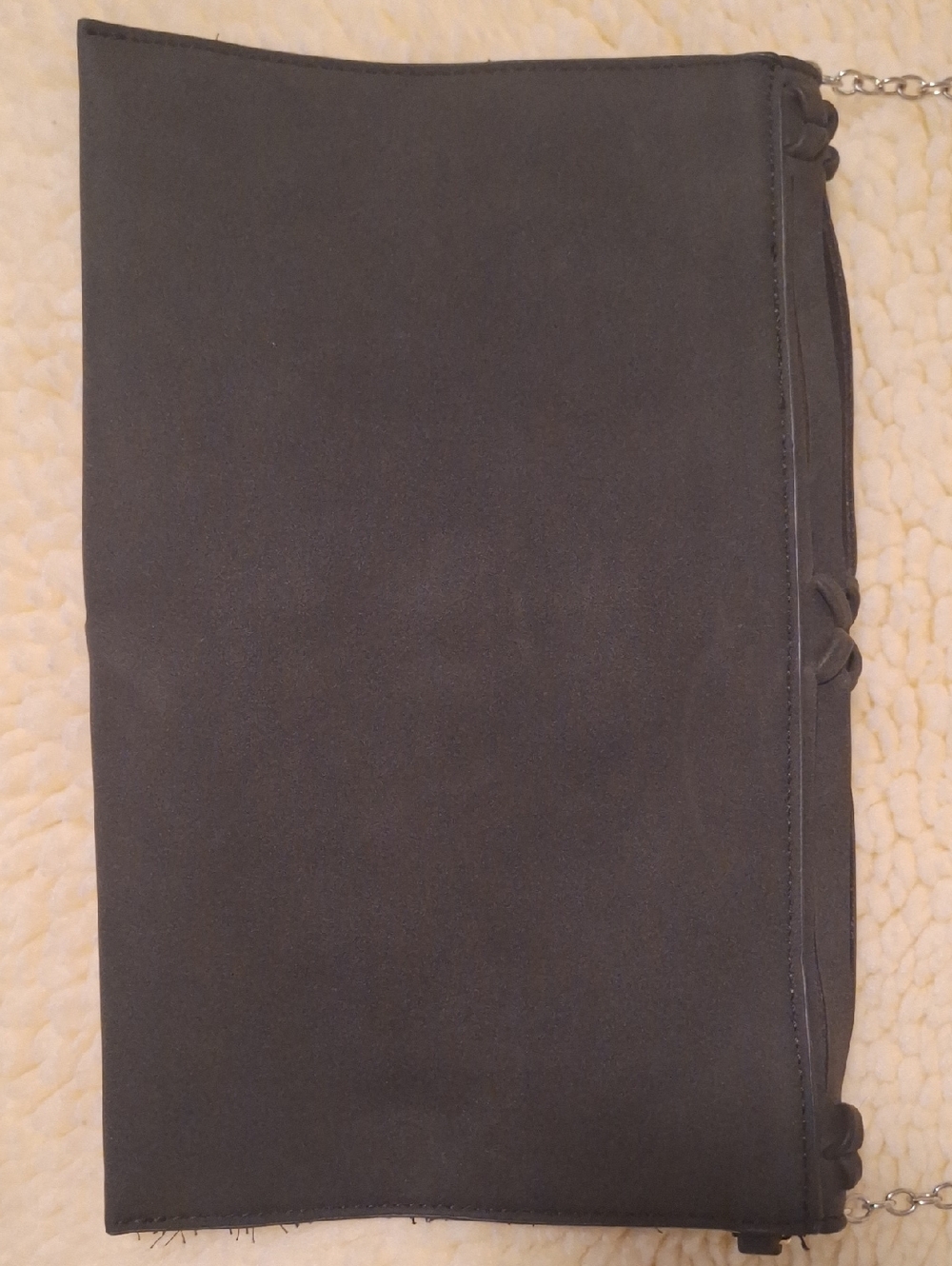 Blackish CHARCOAL Braided Envelope Crossbody Bag - Unbranded - Picture 5 of 10